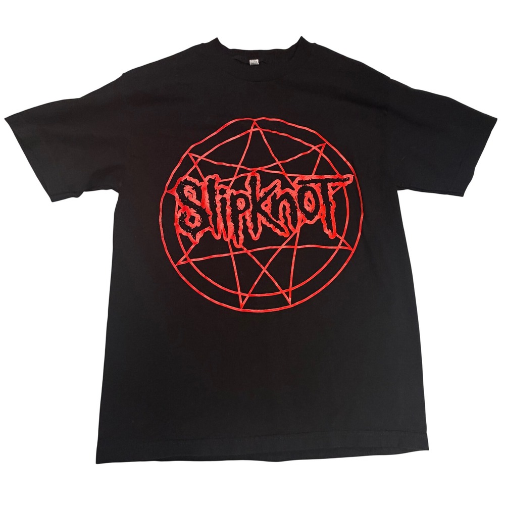 Vintage Slipknot Nonagram Logo T-Shirt Men's Medium